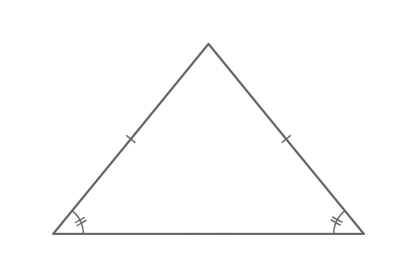 animation of isosceles triangle