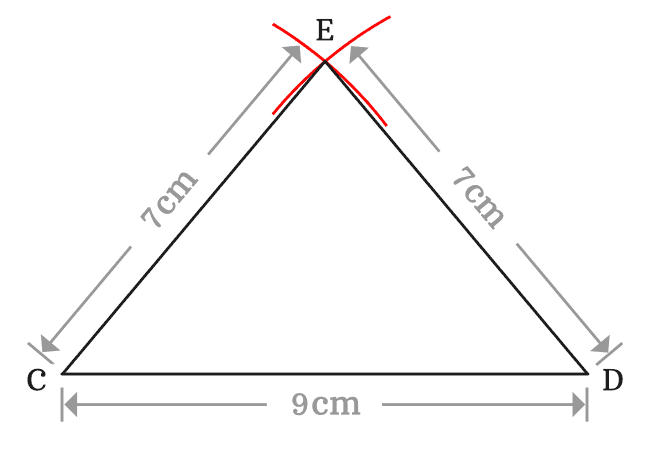 lengths of sides of isosceles triangle