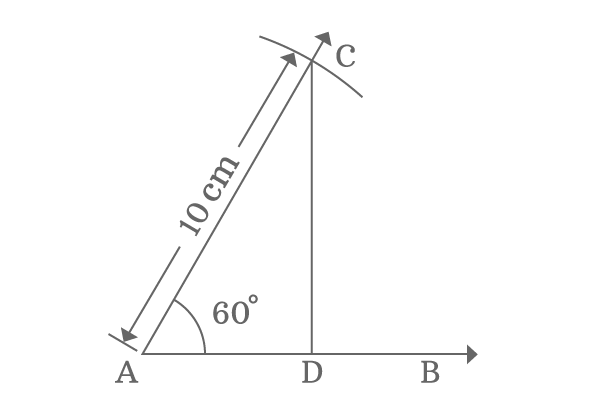 property of sides of right angled triangle when angle equals to 60 degrees