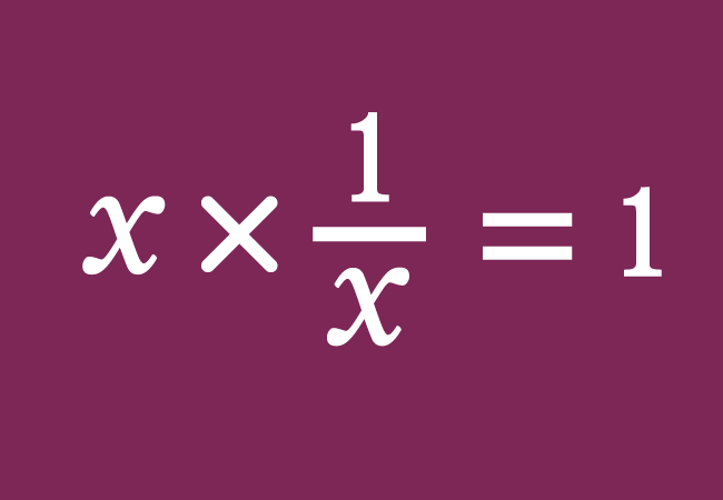 multiplicative inverse reciprocal