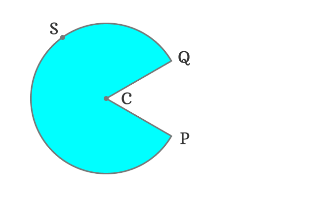 major sector of a circle