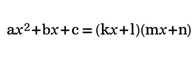 splitting the middle term factorization factorisation factoring method