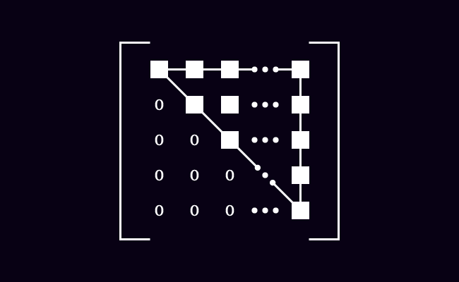 upper triangular matrix