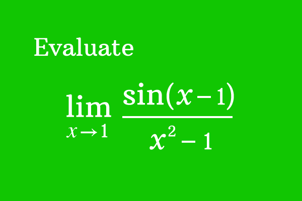 limits problem and solution