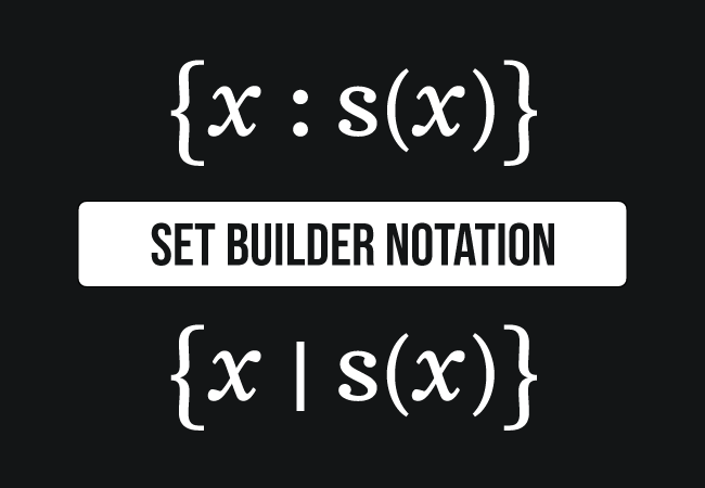 set builder notation