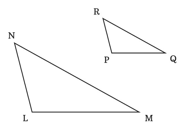equal corresponding angles in similar triangles