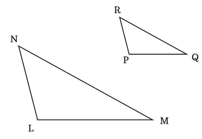 proportionality of corresponding sides in similar triangles