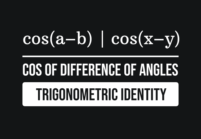 cos angle difference identity