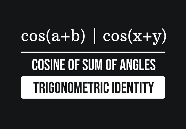 cos angle sum identity