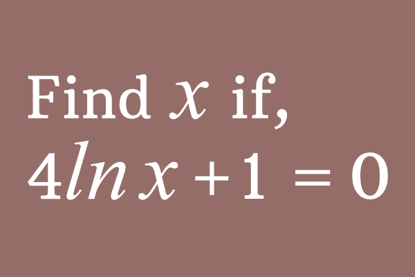 logarithm problems and solutions
