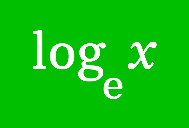 natural logarithm