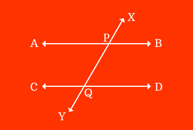 alternate interior angles of parallel lines transversal