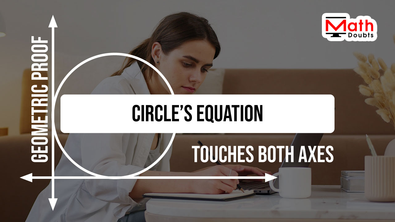 equation of circle touching both axes