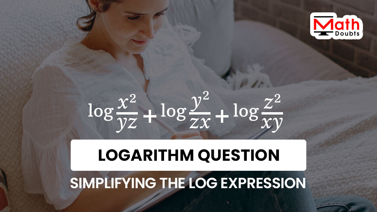 simplifying logarithm expression question solution