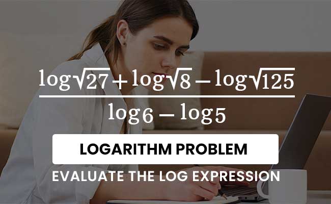 simplifying logarithmic expression question solution