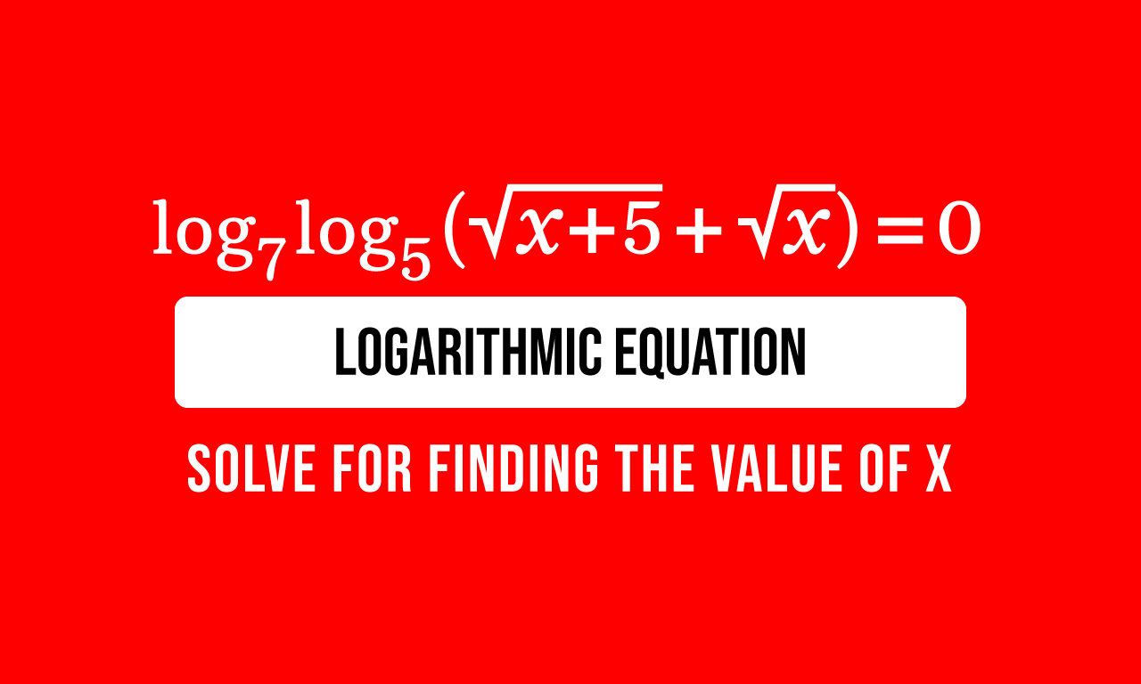solve the logarithm equation