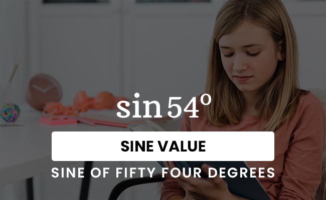 sin 54 degrees value