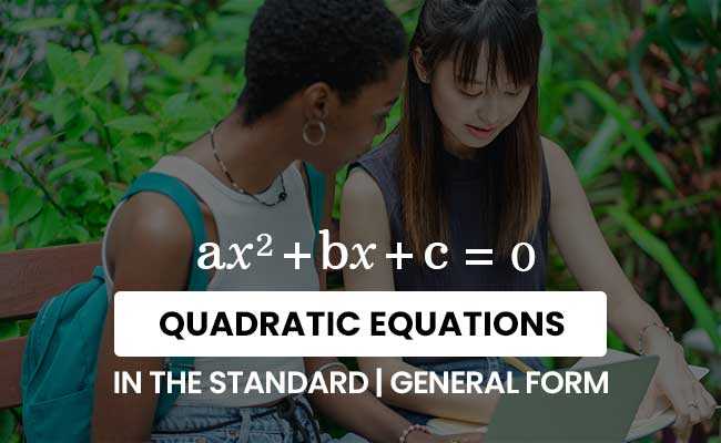 quadratic equation in standard form video