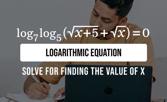 logarithm equation problem